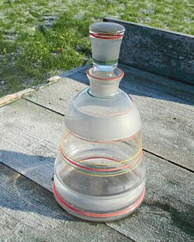 sweet small art deco style bottle decanter stopper Colored Lines