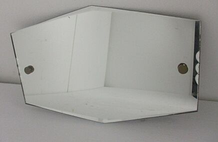 Art Deco Mirror Frame Clear Glass Art Nouveau Lovely 1920s Cut to Clear Beveled glass