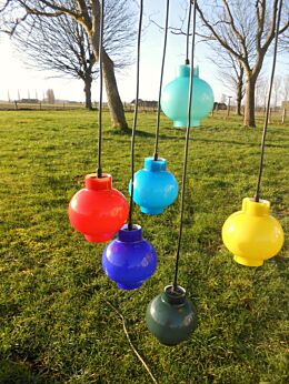 Vintage Space Age Mid Century Pop Art Design Murano Vistosi Chandelier Caged Pendant Lamp era Panton