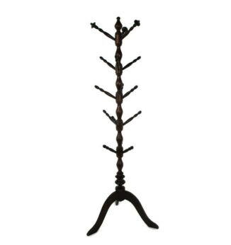 Standing Hall Tree Coat Hallway Rack Wood Vintage Barn Country Farmhouse style