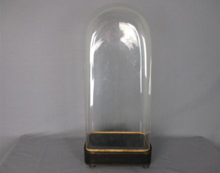 Antique Victorian Rectangular Square Hand Blown Glass Globe Dome HTF 23.4" 10.5"