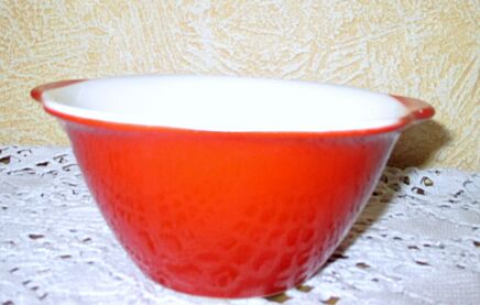 Vintage Retro Pagnossin treviso Italian Special production Red Bowl Marked Very Rare