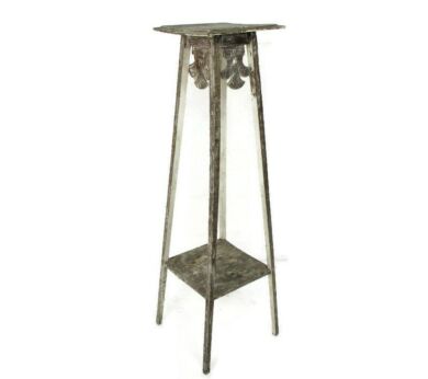 Barn Country Style 2 Tier Pedestal Table Plant Bonsai Stand Side Table 20s 39.17"