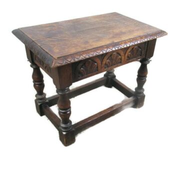 Gorgeous hand Carved Wooden Ornate Hallway Table Console Drawer Edwardian HTF
