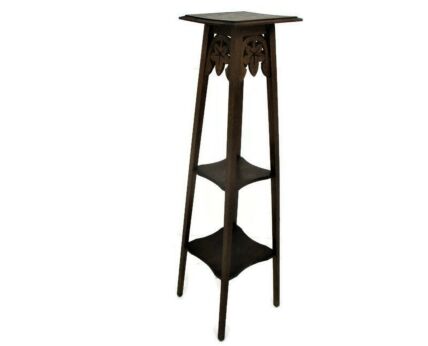 Art Nouveau Pedestal Table Plant Flower Stand Side Table 3 Tier Art Deco Barn Country style 43.5"