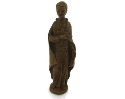 Statue Saint Gerard Majella Patron Fertility Small Vintage Resine 7.67"