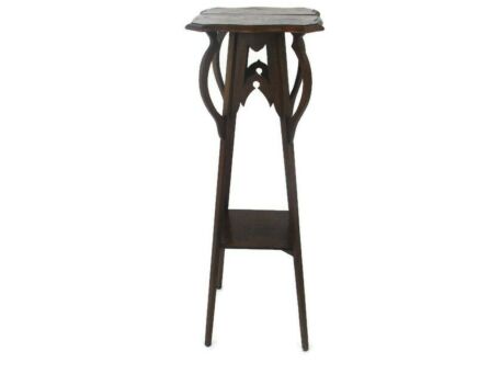 Art Nouveau Pedestal Side Table Plant Bonsai Stand Two Tier Barn Farmhouse