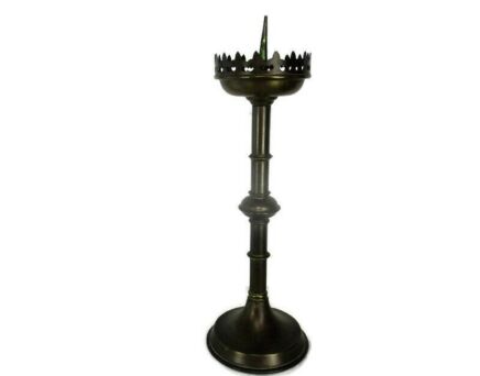 Large Antique Candle Holder Candlestick Church Altar Monastery Brass