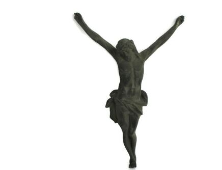 Gorgeous Mid Century Bronze Corpus Jesus Christ Signed Sylvain Norga