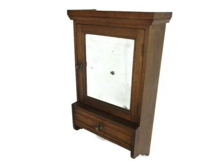Kitchen Medicine Apothecary Wood Apothecary Bathroom Cabinet Beveled Glass