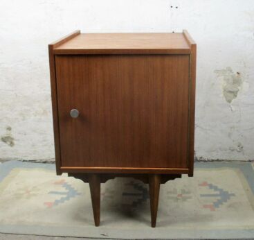 Vintage Nightstand Wood Mid Century Modern style End table Commode Retro