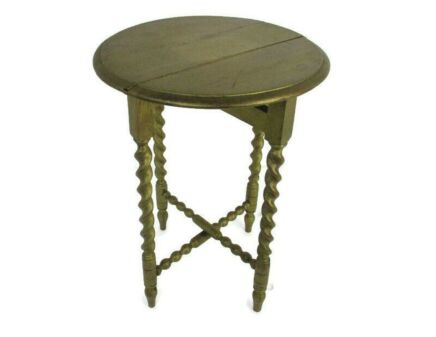 practical Barley Twist Wood Side Occasional Wine Coffee Table Pedestal Plant Stand pliable Edwardian Style