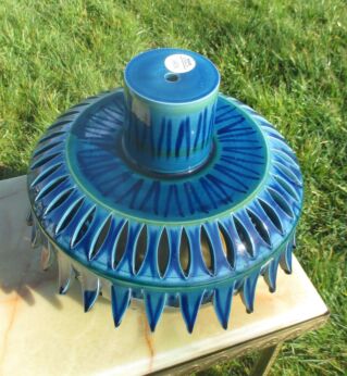 Vintage Rimini Blue Space age Italy Floor Table Lamp Italy Era Bitossi Aldo Londi