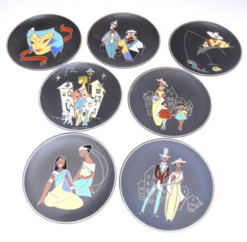 1 Ruscha Mid century West Germany Fat Lava Ceramic 70s Wall Plate 7 different ones