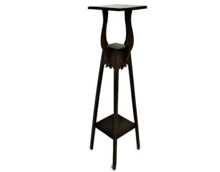 Art Nouveau Pedestal Table Plant Flower Stand Side Table 3 Tier Art Deco   Barn Country Style 40.55"