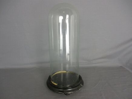 Antique  Round Hand Blown Glass Dome Globe Steampunk Display Doll Clock 13.97"