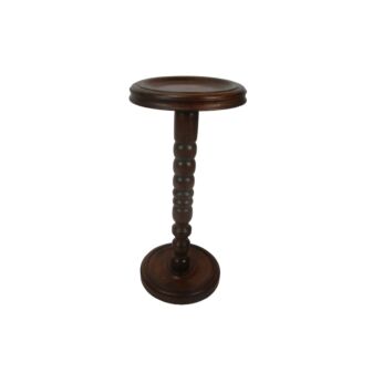 Side Display Table Pedestal Plant Bonsai Stand Mid century Modern Bobbin Leg Edwardian style 23.62"
