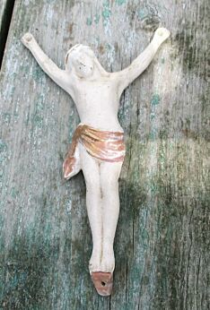 Small Antique Porcelain Corpus Jesus Christ