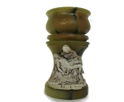 Candle Pieta Jesus Christ Virgin Mary Mother Son Extremely rare Collector 8.46"