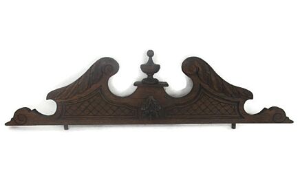 Carved Wooden Pediment Spindle  Over door Architectural Antique Gorgeous
