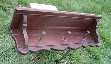 Vintage Barn Rustic peg coat Rack Authentic 3 Hooks Charming