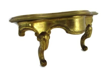 Wall Hall Console table Ornate Small Hallway Wood resin Gold Painted H Regency