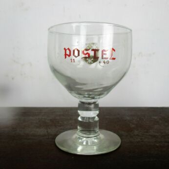 Postel Beer glass Belgian Abbaye Brewery Tulip Chalice Glass Collector Abdijbier