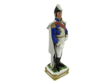 Antique Scheibe Alsbach GDR Figurine Germany General Lannes Napoleonic Soldier Sitzendorf