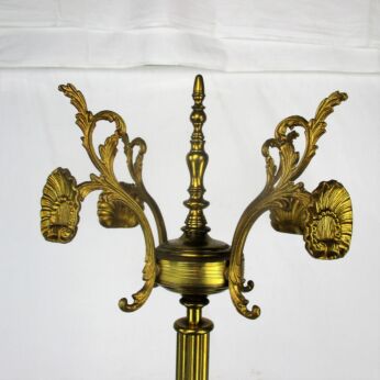 Standing Hall Tree Coat Rack Ornate Brass Hollywood regency Very Rare Gorgeous