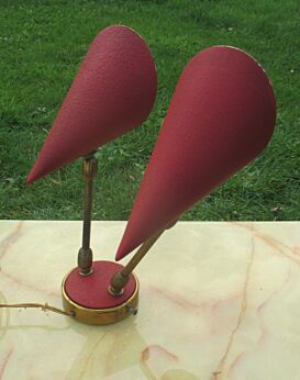 Vintage Danish Modern Mid Century Wall Lamp Sconce Sputnik Brass Era Stilnovo Desk Lamp
