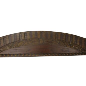 L Gorgeous Hand Carved Wood Pediment Ornate Over door Architectural Oak