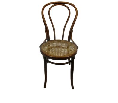 Vintage Kohn Wien Chair Bistro Ice Cream Parlor Bentwood Rush Cane Seating