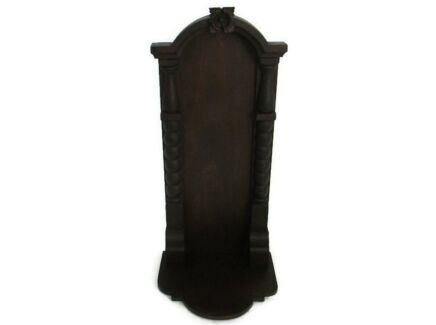 hand Carved Wooden Chapel Niche Edwardian Style Standing and Hanging Large