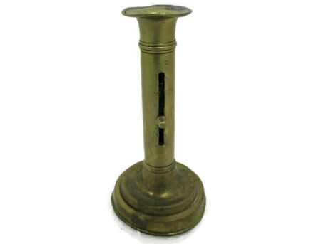 Antique English  Candle Stick  Candle Holder  Brass Sliding candle holder