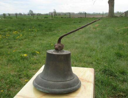 Antique Solid Brass Ship Bell Nautical Brass Clapper
