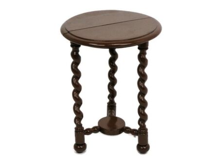 Barley Twist Tripod Side Display Table Pedestal Plant Bonsai Stand Country Barn Farmhouse style