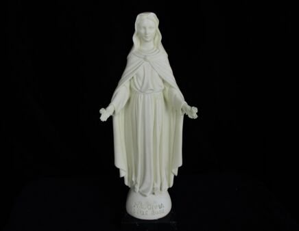Statue Virgin Mary Our Lady Madonna delle Rose Resin Faro HTF Collector 16.53"