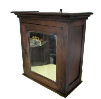 Vintage Kitchen Apothecary Medicine Bathroom Wall Cabinet Beveled glass Mirror