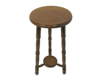 Bobbin Legs Tripod Side Display Table Pedestal Plant Bonsai Stand Country Barn
