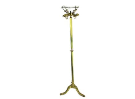 Italian Standing Hall Tree Coat Hallway Rack Brass Eyecatcher Hollywood Regency