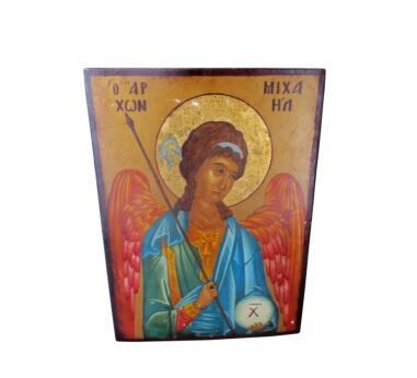 Religious  Icon Saint Archangel Michael Angel of the Lord Painted on wood