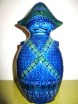 Vintage 70s Italian Ceramic Figure era Aldo Londi Bitossi Fratelli Raymor