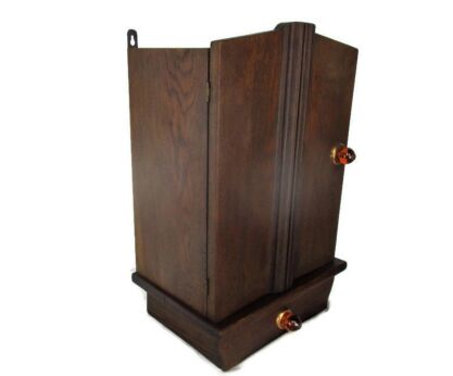 Bauhaus Wooden Apothecary Bathroom Medicine Wall Kitchen Cabinet Art Deco 1920s Gorgeous