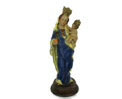 Small Statue Figurine Our Lady of The Sea OLV Sterre der zee Stella Maris Infant Child Crowned Apple Netherlands Maastricht