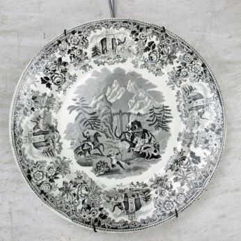 Hannibal Hanibal passing the Alps Porcelain Plate Societe Ceramique Maestricht