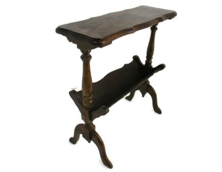 Lovely Book shelve Stand Storage Sewing Box Side Table Edwardian Wood Country Barn Style