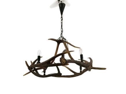 antler Deer Chandelier Vintage 4 lights Very Special Fixture Hunter chandelier