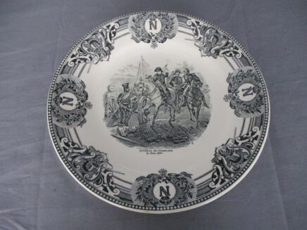 Collector Cabinet Plate Napoleon Bonaparte la Bataille de Friedland Boch Belgium La Louviere