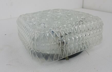 Glass Flush mount Sconce Lamp Lampada Art Bubbled glass Helena Tynell Style Retro 1 Light Not Tested