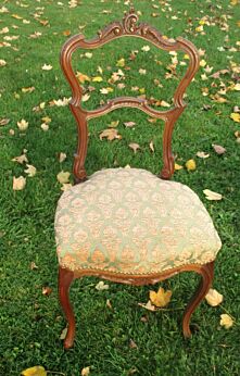 Antique Carved Wood French Chair Louis XV